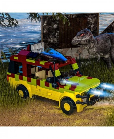 Jurassic Car Building Set Dinosaur World Off-Road Vehicle Jurassic Movie Brick Toys (309 Pcs) Christmas Stocking Stuffers Gif...