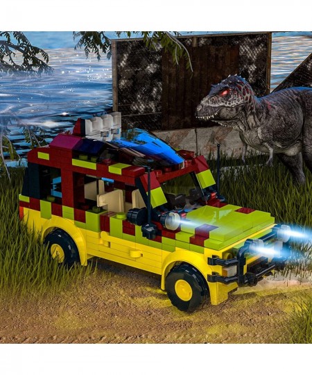 Jurassic Car Building Set Dinosaur World Off-Road Vehicle Jurassic Movie Brick Toys (309 Pcs) Christmas Stocking Stuffers Gif...