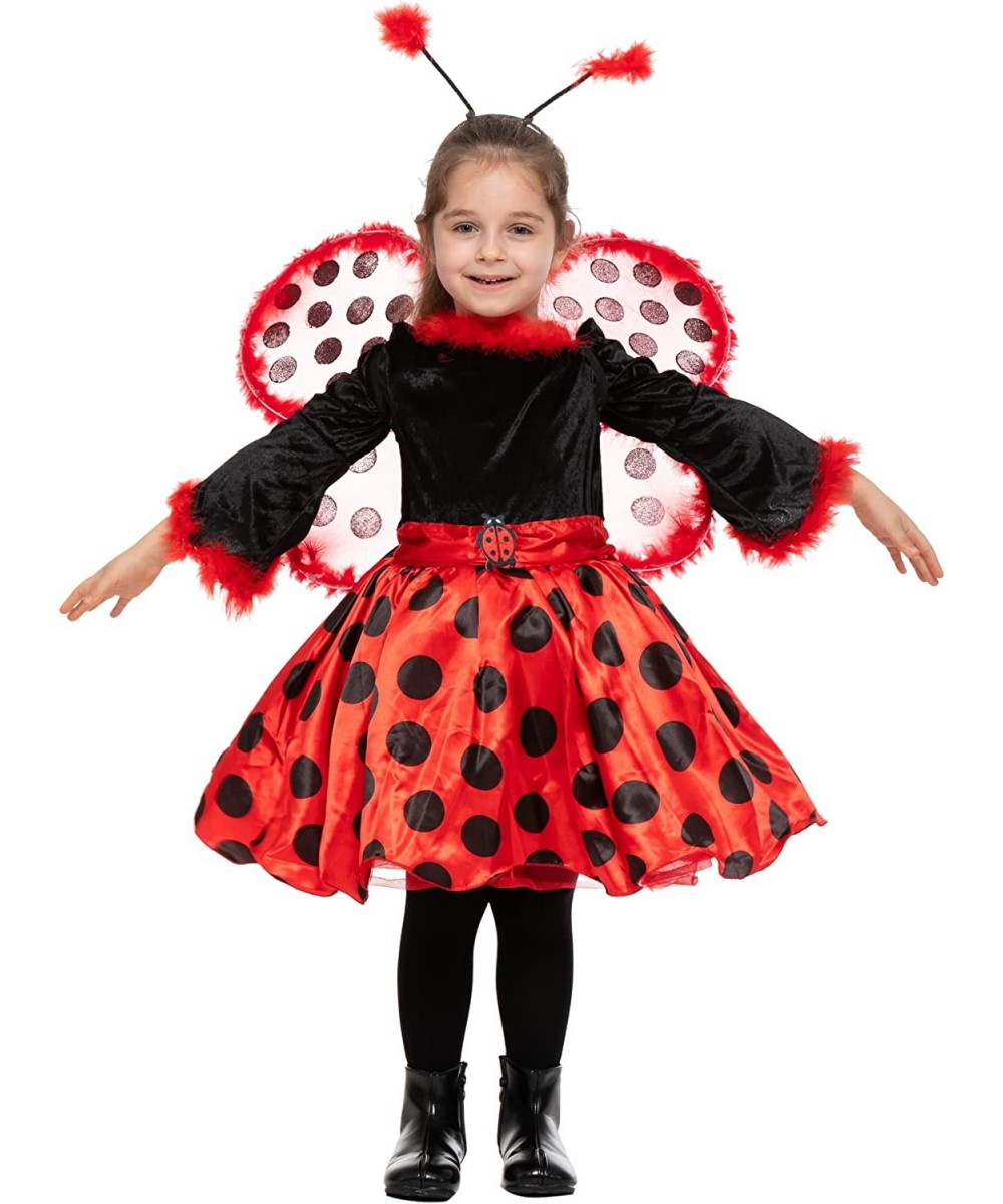 Halloween Ladybug Girl Costume Fancy dress with wings for Themed Parties Cosplay Dress Up Party $40.75 - Kids' Costumes