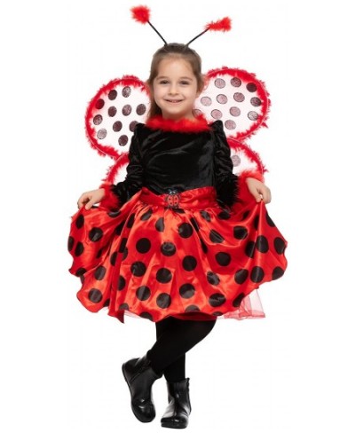 Halloween Ladybug Girl Costume Fancy dress with wings for Themed Parties Cosplay Dress Up Party $40.75 - Kids' Costumes