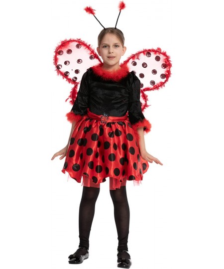 Halloween Ladybug Girl Costume Fancy dress with wings for Themed Parties Cosplay Dress Up Party $40.75 - Kids' Costumes