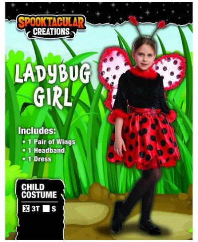 Halloween Ladybug Girl Costume Fancy dress with wings for Themed Parties Cosplay Dress Up Party $40.75 - Kids' Costumes