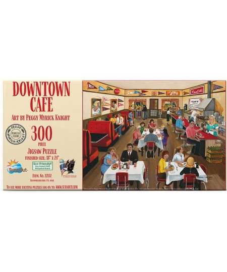 Downtown Cafe 300 pc Jigsaw Puzzle $32.14 - Jigsaw Puzzles