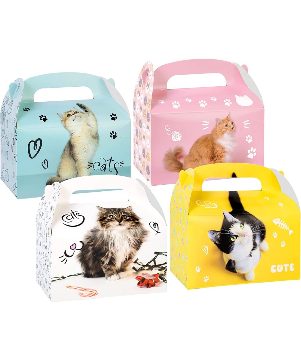 Cat Party Favor Treat Box Cat Theme Party Goody Gift Boxes for Kids Cute Meow Kitty Cat Birthday Party Baby Shower Supplies $...