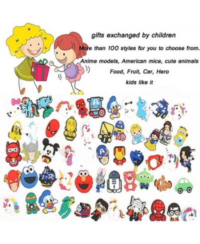 100PCS Different Shoe Charms Decoration Accessories for Clog Wristband Bracelet Girls Boys Teens Kids Birthday Party $28.59 -...