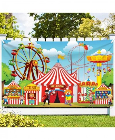 XtraLarge Carnival Backdrop for Carnival Decorations - 72x44 Inch | Circus Theme Party Decorations | Carnival Banner Carnival...