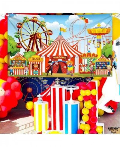 XtraLarge Carnival Backdrop for Carnival Decorations - 72x44 Inch | Circus Theme Party Decorations | Carnival Banner Carnival...