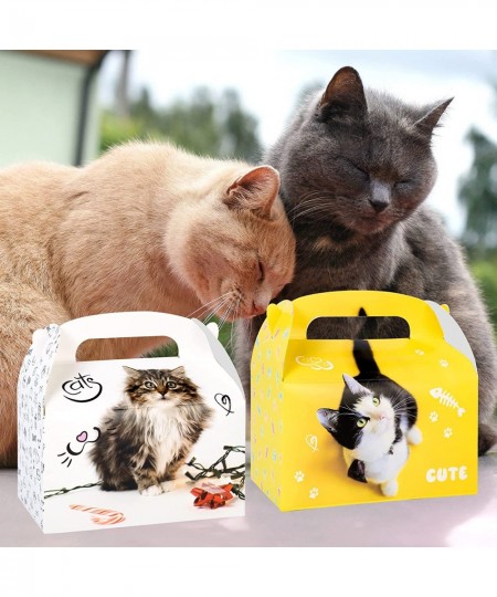 Cat Party Favor Treat Box Cat Theme Party Goody Gift Boxes for Kids Cute Meow Kitty Cat Birthday Party Baby Shower Supplies $...