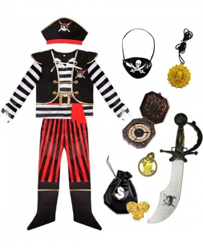 Boys Pirate Costume Kids Halloween Pirate Costume with Accessories $42.69 - Kids' Costumes