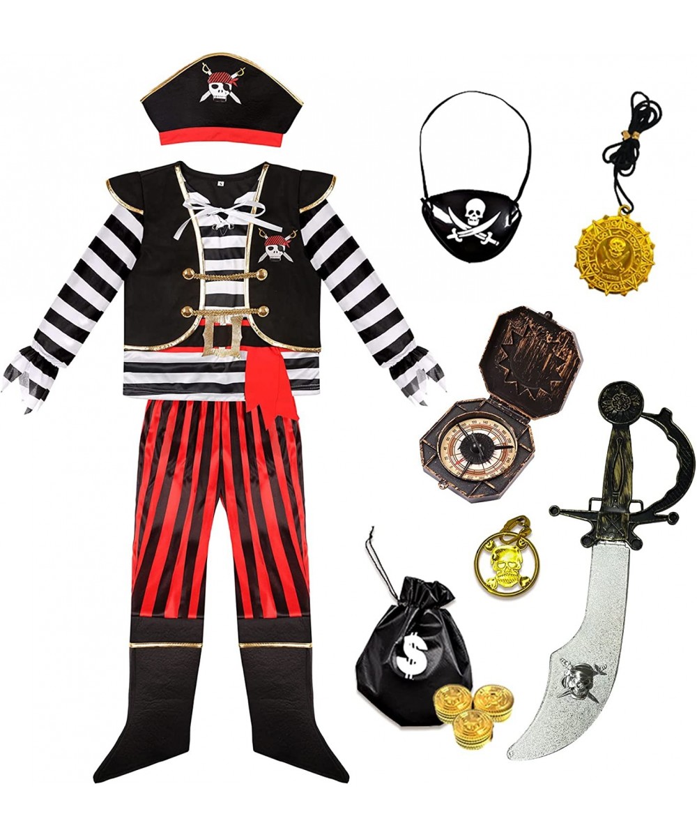 Boys Pirate Costume Kids Halloween Pirate Costume with Accessories $42.69 - Kids' Costumes