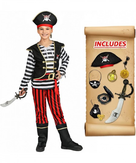 Boys Pirate Costume Kids Halloween Pirate Costume with Accessories $42.69 - Kids' Costumes