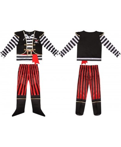 Boys Pirate Costume Kids Halloween Pirate Costume with Accessories $42.69 - Kids' Costumes