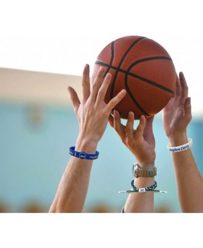 Adjustable Bracelet Basketball Silicone-Bracelet Wristband Basketball Star Hand Knitted Wristbands for Sports Themed Basketba...