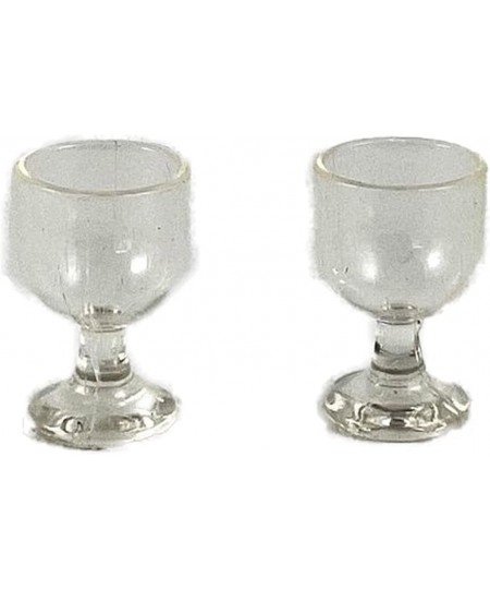 Dolls House 2 Empty Stem Wine Glasses Miniature Bar Dining Room Accessory 1:12 $17.89 - Dollhouse Accessories