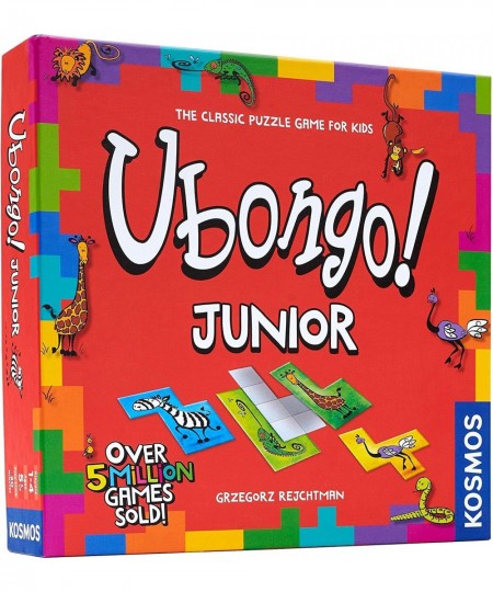 | Ubongo Junior - Sprint to Solve The Puzzle | Family Friendly Board Game Great for Kids | Highly Re-Playable | Quality Compo...