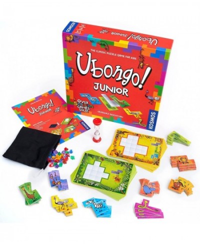 | Ubongo Junior - Sprint to Solve The Puzzle | Family Friendly Board Game Great for Kids | Highly Re-Playable | Quality Compo...