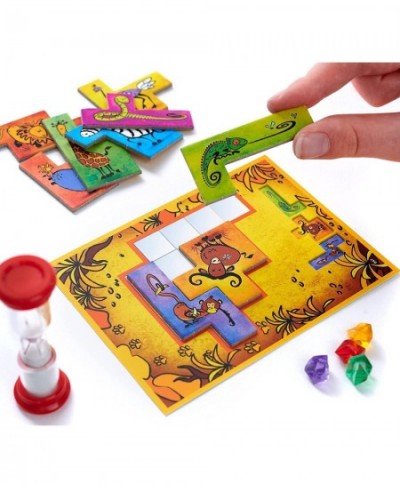 | Ubongo Junior - Sprint to Solve The Puzzle | Family Friendly Board Game Great for Kids | Highly Re-Playable | Quality Compo...