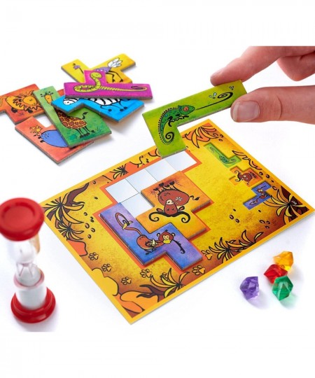 | Ubongo Junior - Sprint to Solve The Puzzle | Family Friendly Board Game Great for Kids | Highly Re-Playable | Quality Compo...