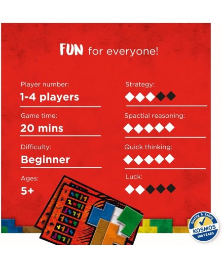 | Ubongo Junior - Sprint to Solve The Puzzle | Family Friendly Board Game Great for Kids | Highly Re-Playable | Quality Compo...