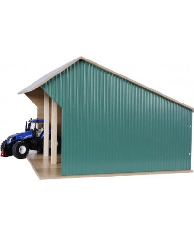 610193 1:32 (for up to 3 Vehicles Tractors Trailers Hinged Roof Wooden Shed for Farm Dimensions 45 x 38 x 27 cm) $131.41 - Bu...