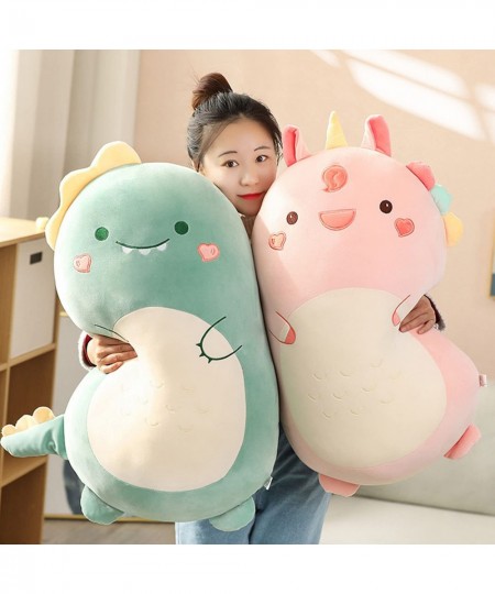 Dinosaur Plush Hugging Pillow Cute Stuffed Animal Plush Toy Throw Pillow Soft Cartoon Plushie Sleeping Pillow for Kids(Dinosa...