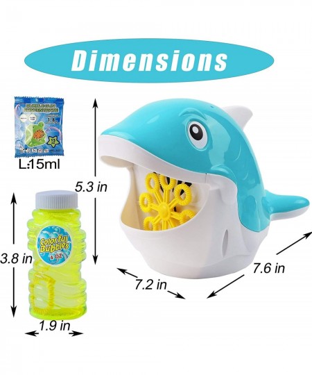 Automatic Bubble Machine for Kids Battery Operated Dolphin Bubble Blower with 30ml Bubble Concentrated Solution Electric Bubb...