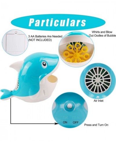 Automatic Bubble Machine for Kids Battery Operated Dolphin Bubble Blower with 30ml Bubble Concentrated Solution Electric Bubb...