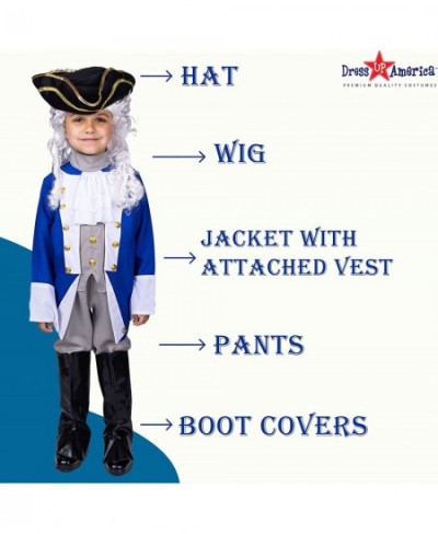 Colonial Patriot Costume With Hat And Wig $59.04 - Kids' Costumes