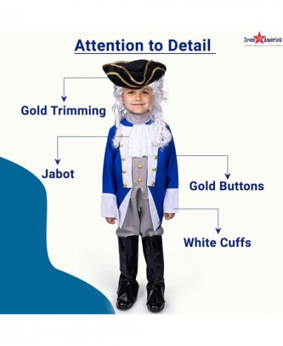 Colonial Patriot Costume With Hat And Wig $59.04 - Kids' Costumes