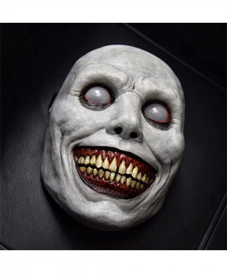 Scary Halloween Mask Smiling Demons Horror Mask Scariest Creepy White Mask with Eye for Evil Cosplay $26.12 - Kids' Dress-Up ...