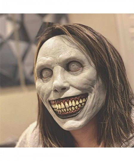 Scary Halloween Mask Smiling Demons Horror Mask Scariest Creepy White Mask with Eye for Evil Cosplay $26.12 - Kids' Dress-Up ...