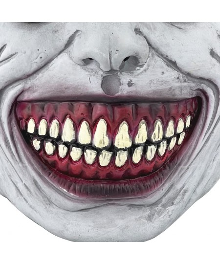 Scary Halloween Mask Smiling Demons Horror Mask Scariest Creepy White Mask with Eye for Evil Cosplay $26.12 - Kids' Dress-Up ...