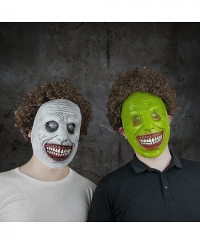 Scary Halloween Mask Smiling Demons Horror Mask Scariest Creepy White Mask with Eye for Evil Cosplay $26.12 - Kids' Dress-Up ...