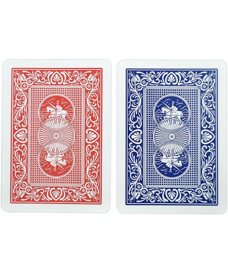 Magnum Design 100% Plastic Playing Cards Poker Size Magnum Index Red/Blue Double Deck Set $32.94 - Card Games