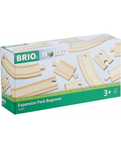 World - 33401 Beginner's Expansion Pack | 11 Piece Wooden Train Tracks for Kids Ages 3 and Up $33.69 - Buildings & Scenery fo...