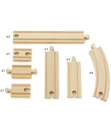 World - 33401 Beginner's Expansion Pack | 11 Piece Wooden Train Tracks for Kids Ages 3 and Up $33.69 - Buildings & Scenery fo...