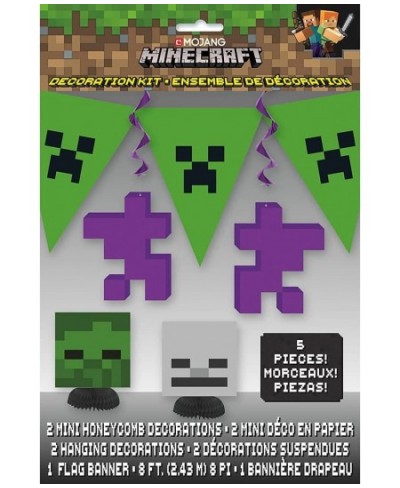 Decorating Kit | Minecraft Party | 5 Pcs 96" X 11" Multicolor $13.15 - Kids' Party Decorations