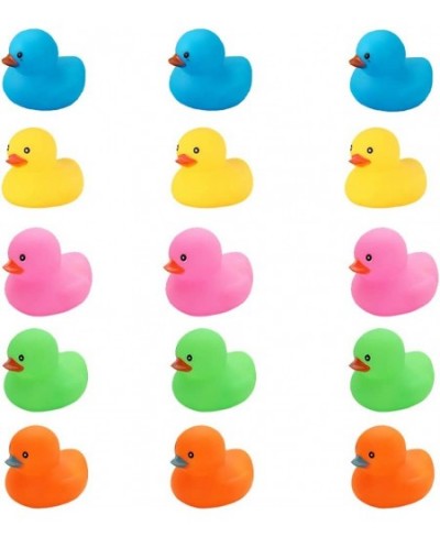 Bath Duck Toys 15 PCS Colorful Mini Rubber Ducks Squeak and Float Duckies Baby Shower Toy Party Decoration for Toddlers Boys ...