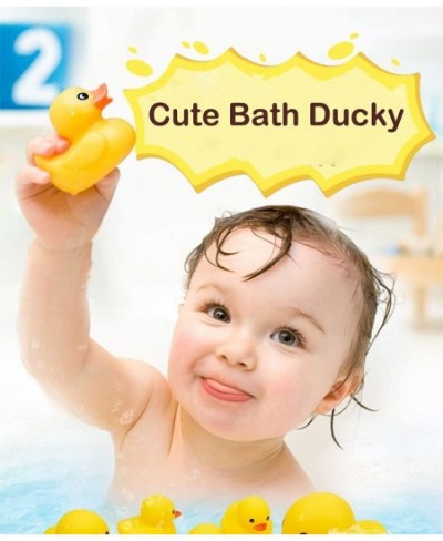 Bath Duck Toys 15 PCS Colorful Mini Rubber Ducks Squeak and Float Duckies Baby Shower Toy Party Decoration for Toddlers Boys ...