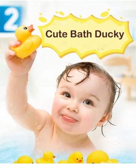 Bath Duck Toys 15 PCS Colorful Mini Rubber Ducks Squeak and Float Duckies Baby Shower Toy Party Decoration for Toddlers Boys ...