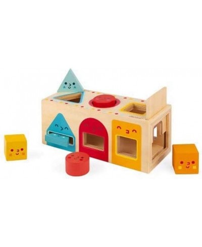 Geometric Shapes 6 pc Wooden Sorting Box - Ages 12+ Months - J05330 $43.94 - Early Development & Activity Toys