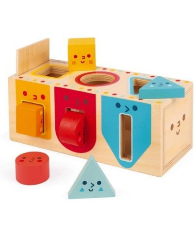 Geometric Shapes 6 pc Wooden Sorting Box - Ages 12+ Months - J05330 $43.94 - Early Development & Activity Toys