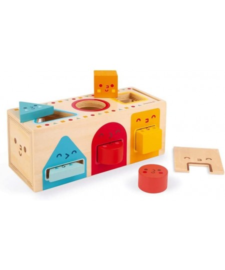 Geometric Shapes 6 pc Wooden Sorting Box - Ages 12+ Months - J05330 $43.94 - Early Development & Activity Toys