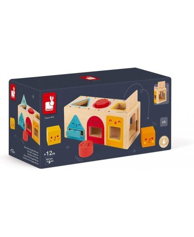 Geometric Shapes 6 pc Wooden Sorting Box - Ages 12+ Months - J05330 $43.94 - Early Development & Activity Toys