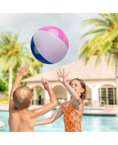 16 Inch Beach Balls for Kids Pack of 12 Inflatable Summer Toys for Boys and Girls Decorations for Hawaiian Beach and Pool Par...