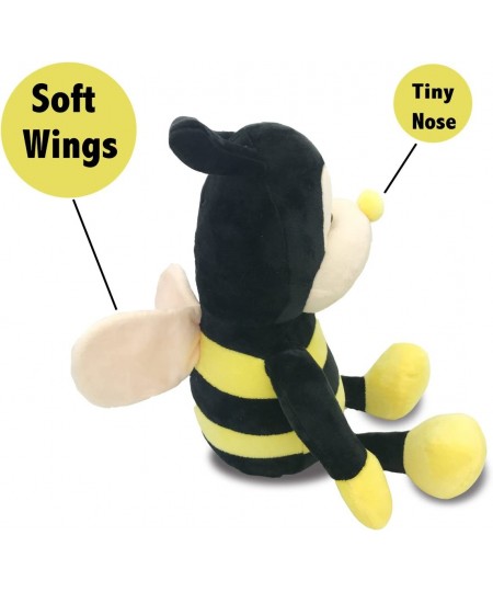 Plush Nana The Bee with Smile Face and Yellow Wings Bumblebee Animal Shaped Soft Toy Present for Children 12 inch Head to Toe...