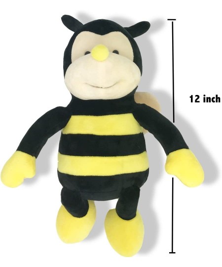 Plush Nana The Bee with Smile Face and Yellow Wings Bumblebee Animal Shaped Soft Toy Present for Children 12 inch Head to Toe...