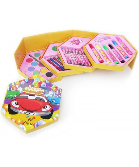 Art Set for Kids - Deluxe Kit with Colored Pencils Crayons and More - Childrens Arts Craft Supply Organizer/Storage Box - Gre...