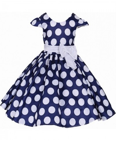 Girls Polka Dots Cap Sleeves Princess Skirt Bowknot Tutu Dress Mouse Ears Headband $38.36 - Kids' Costumes