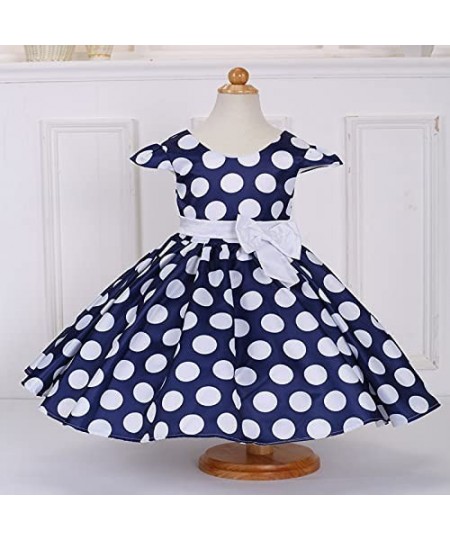 Girls Polka Dots Cap Sleeves Princess Skirt Bowknot Tutu Dress Mouse Ears Headband $38.36 - Kids' Costumes